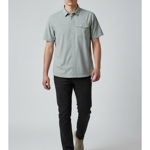 Arc'teryx Other - *Arc'Teryx Mens Shirt Size Small Light Green Short Sleeve Button Front Trim Fit